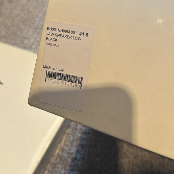 givenchy jaw sneaker low black size 41.5 - Picture 7 of 7